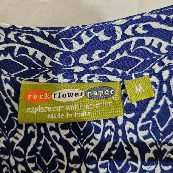 RockFlowerPaper Blue Printed Blouse - Picture 8 of 9